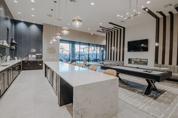A modern Clubhouse With Kitchen at Level 25 at The Curve by Picerne, Las Vegas, NV, Nevada