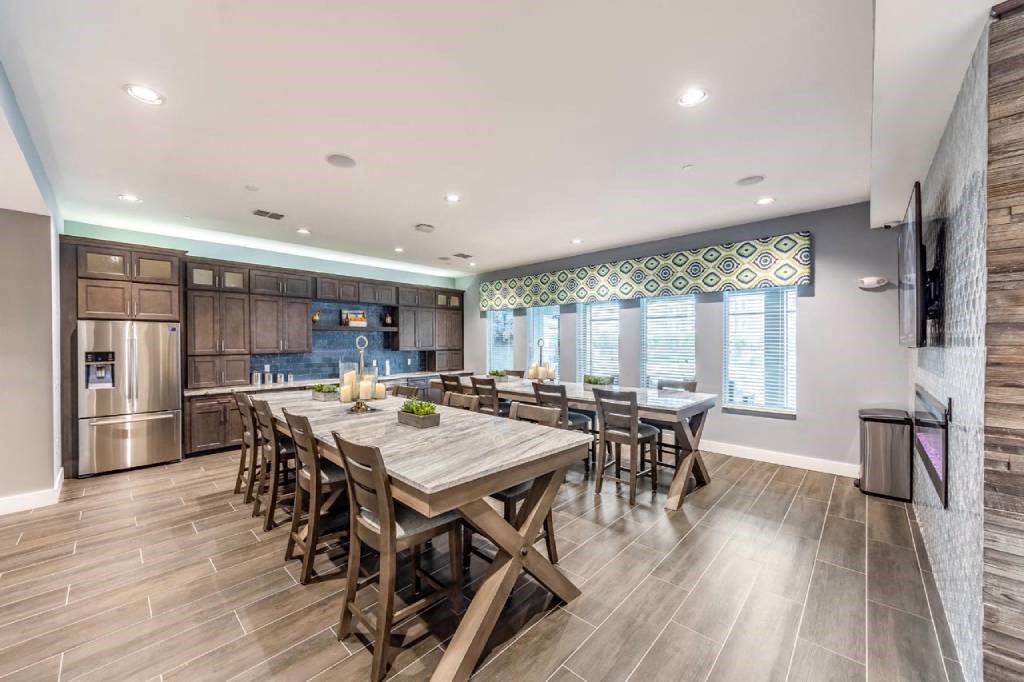 Clubhouse Kitchen-Dining-Area Clubhouse Kitchen-Dining-Area at The Oasis at 301, Riverview, 33578
