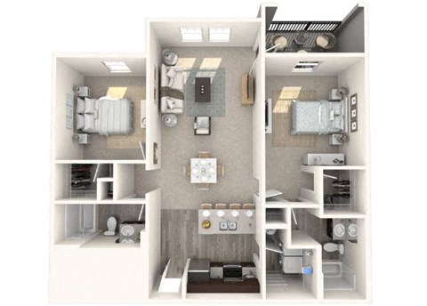 2 bed 2 bathSerenity - IV Floor Plan at The Oasis at Manatee River, Florida