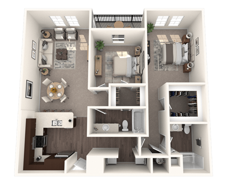 2 bed 2 bath F at The Oasis at 301 Apartments, Riverview