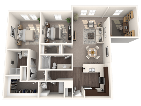 2 bed 2 bath D at The Oasis at 301 Apartments, Riverview 33578