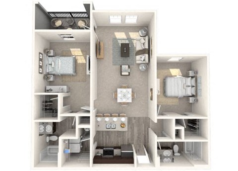 2 bed 2 bathSerenity Floor Plan at The Oasis at Manatee River, Bradenton