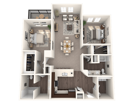 2 bed 2 bath E at The Oasis at 301 Apartments, Riverview, Florida