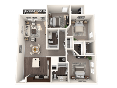 3 bed 2 bath A at The Oasis at 301 Apartments, Florida