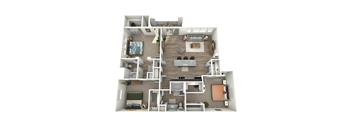 3 bed 2 bath floor plan A at The View at Horizon Ridge, Nevada, 89012