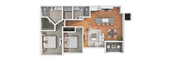 Floor Plan 2a2 at The Cantera by Picerne, Las Vegas