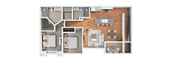 Floor Plan 2b2 at The Cantera by Picerne, Nevada
