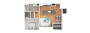 Floor Plan 1a1 at The Cantera by Picerne, Las Vegas, NV 89139