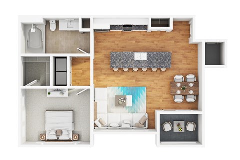 Floor Plan 1a1 at The Cantera by Picerne, Las Vegas, NV 89139