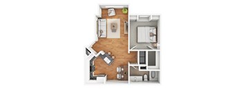1 bed 1 bath at The Fairways by Picerne Apartments, Las Vegas, NV