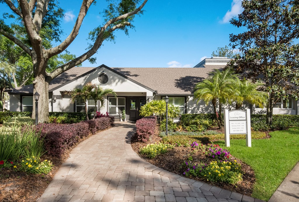 Leasing Office Exterior at The Oasis at Wekiva, Florida, 32703