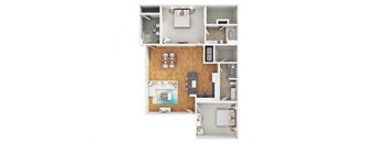 B2 Floor Plan at Level 25 at Oquendo by Picerne, Las Vegas, 89148