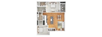 B3 Floor Plan at Level 25 at Oquendo by Picerne, Las Vegas, 89148