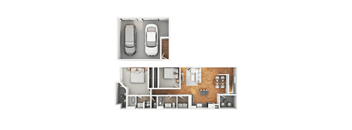 2 bedroom 2 bath at The Fairways by Picerne Apartments, Las Vegas, NV, 89141
