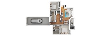 2 bed 2 bath B at The Fairways by Picerne Apartments, Las Vegas, NV