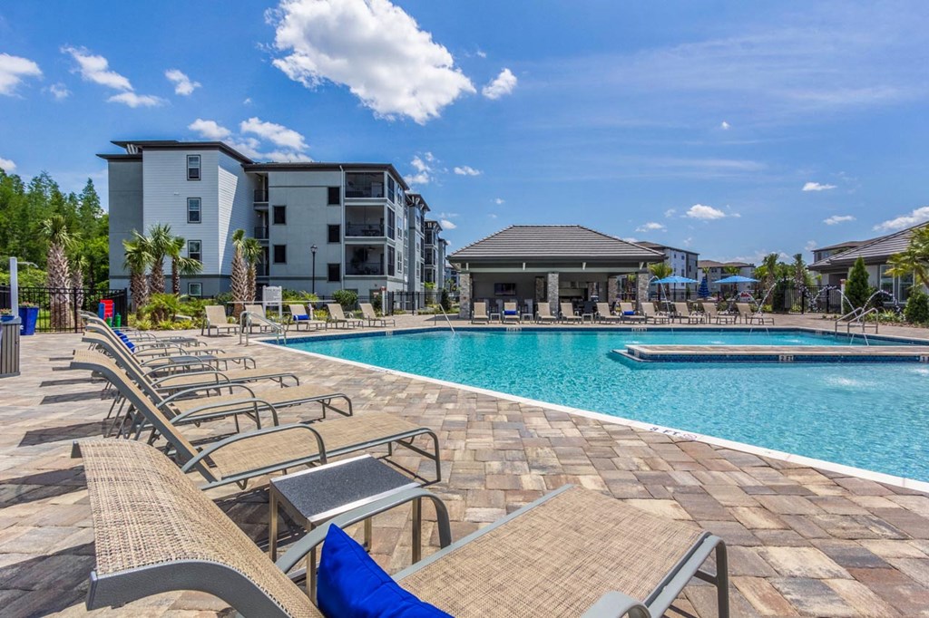 Swimming Pool With Relaxing Sundecks at The Oasis at Highwoods Preserve, Florida, 33647