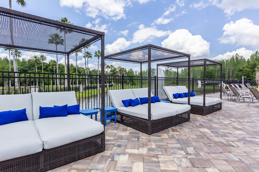 Poolside Cabanas at The Oasis at Highwoods Preserve, Tampa, FL, 33647
