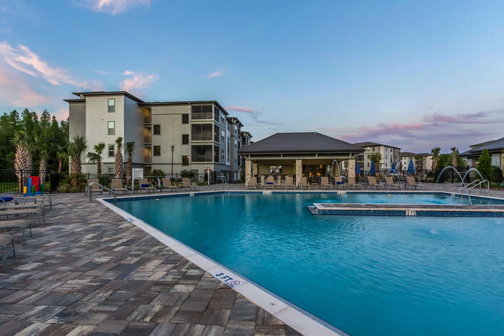 Twilight Pool at The Oasis at Highwoods Preserve, Tampa, 33647