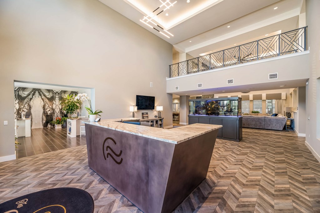 Welcome Lobby at The Oasis at Moss Park Preserve, Orlando, Florida