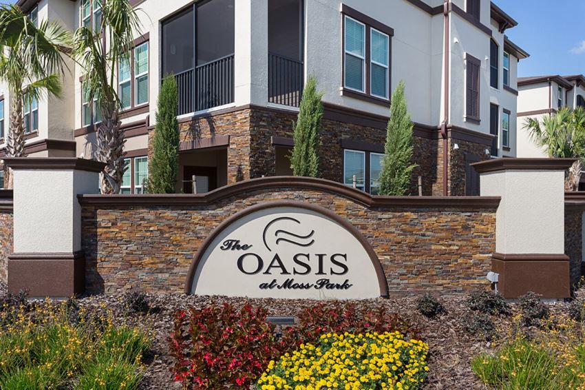 Moss Park Signage Moss Park Signage at The Oasis at Moss Park, Florida