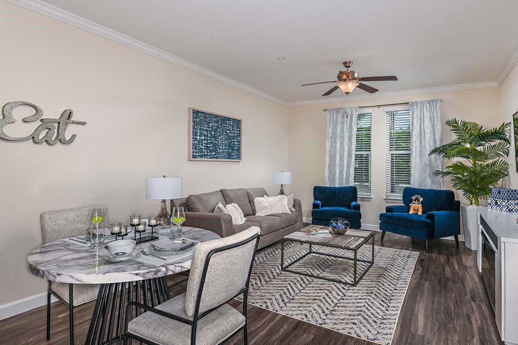 Living Room at The Oasis at Cypress Woods, Florida