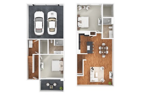 E1 Floor Plan at The Passage by Picerne, Henderson, NV, 89014
