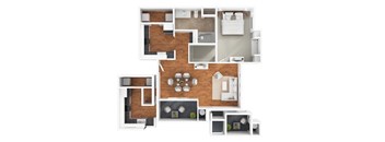 The Sanctuary Floor Plan at The Passage by Picerne, Nevada, 89014