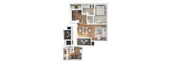 The Oasis Floor Plan at The Pavilions by Picerne, Nevada, 89166