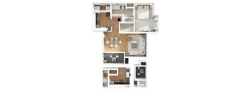 The Sanctuary Floor Plan at The Pavilions by Picerne, Las Vegas