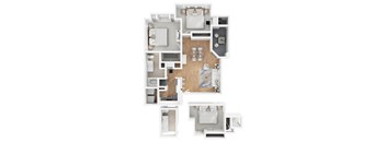 The Retreat Floor Plan at The Pavilions by Picerne, Las Vegas