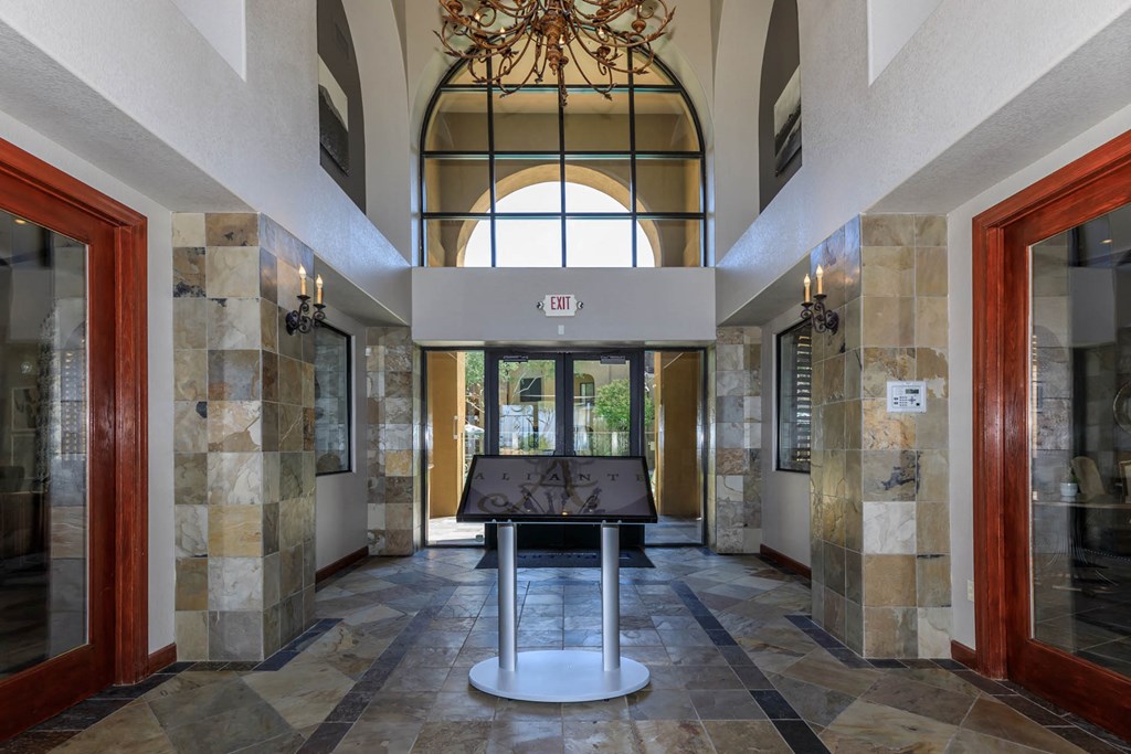 Clubhouse hallway at The Aliante by Picerne, Scottsdale, AZ