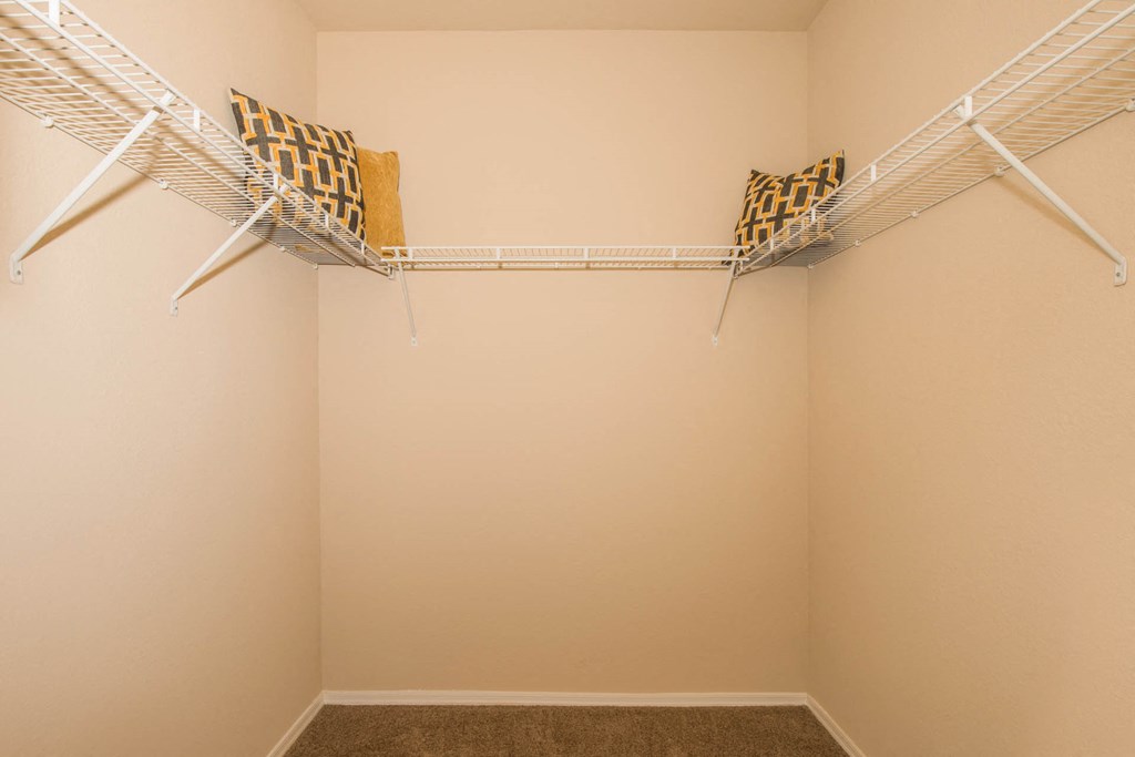 Closet space at The Aliante by Picerne, Scottsdale, Arizona