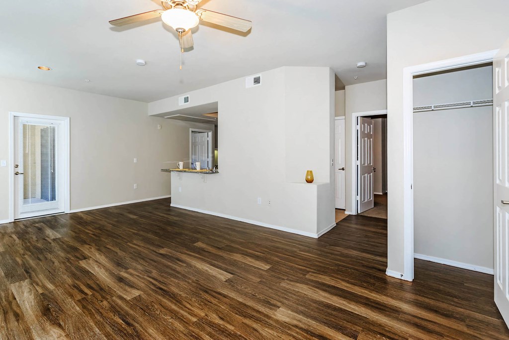 Dark wooden flooring interior at The Aliante by Picerne, Scottsdale, Arizona