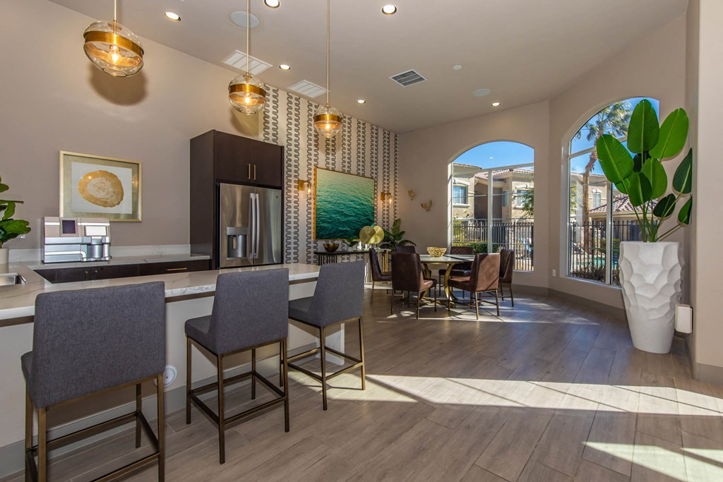 Clubhouse interior at The Belmont by Picerne, Las Vegas