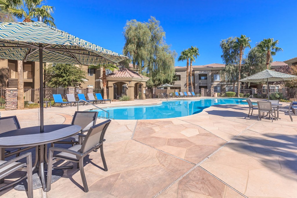 Pool seatingat The Belmont by Picerne, Las Vegas, 89183