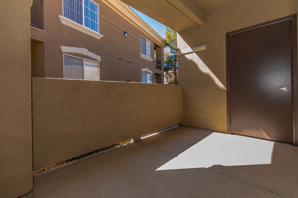 Balcony area at The Belmont by Picerne, Las Vegas, 89183