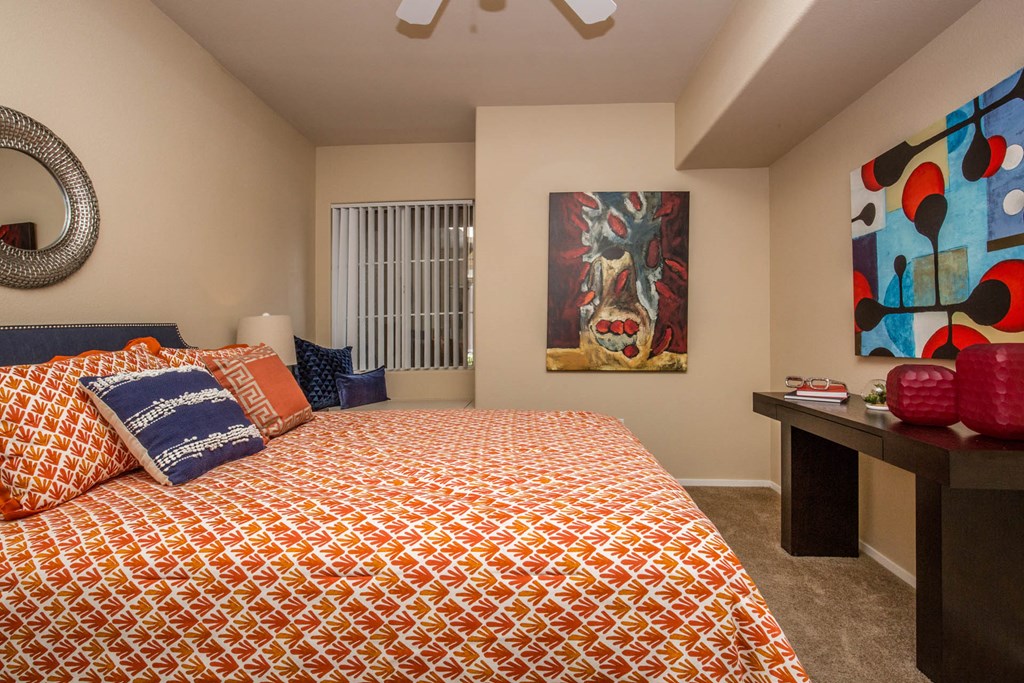 Bedroom with cozy bed at The Belmont by Picerne, Las Vegas, Nevada