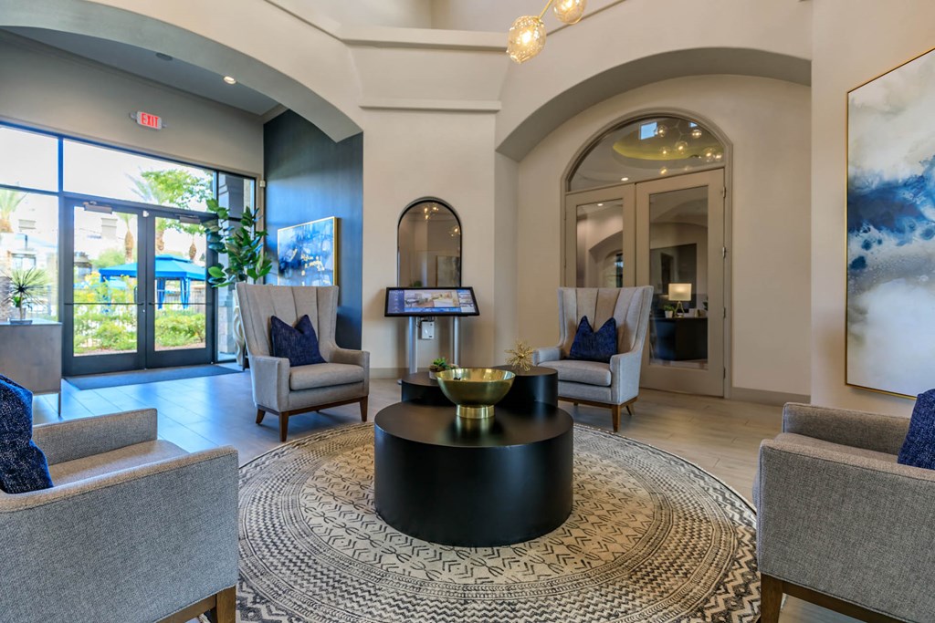 Living area at The Cantera by Picerne, Las Vegas