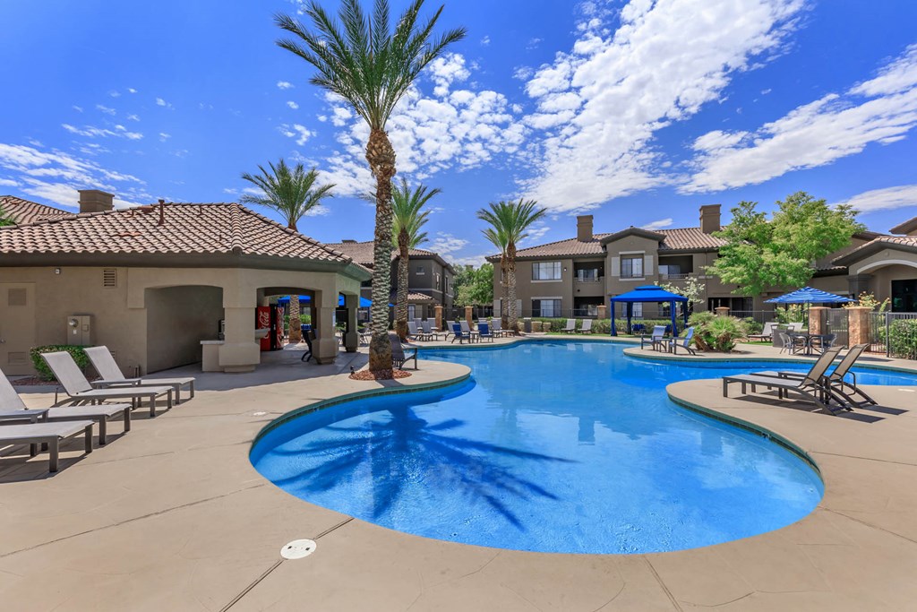 Swimming pool patio at The Cantera by Picerne, Las Vegas, NV, 89139