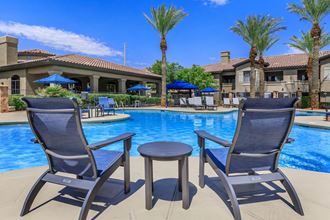 Swimming pool view seating area at The Cantera by Picerne, Las Vegas - Photo Gallery 5