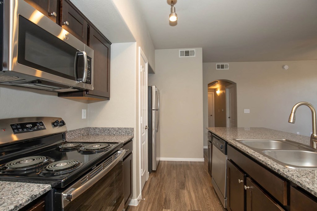 wooden cabinets and appliances at The Cantera by Picerne, Nevada, 89139