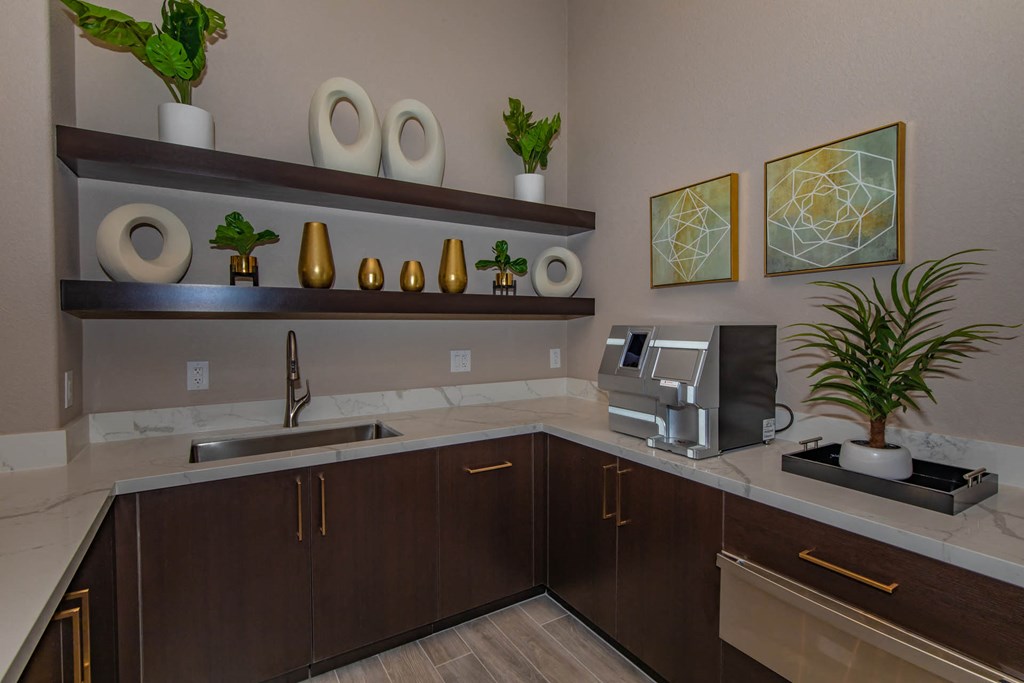 Kitchen cabinet area at The Covington by Picerne, Las Vegas, NV