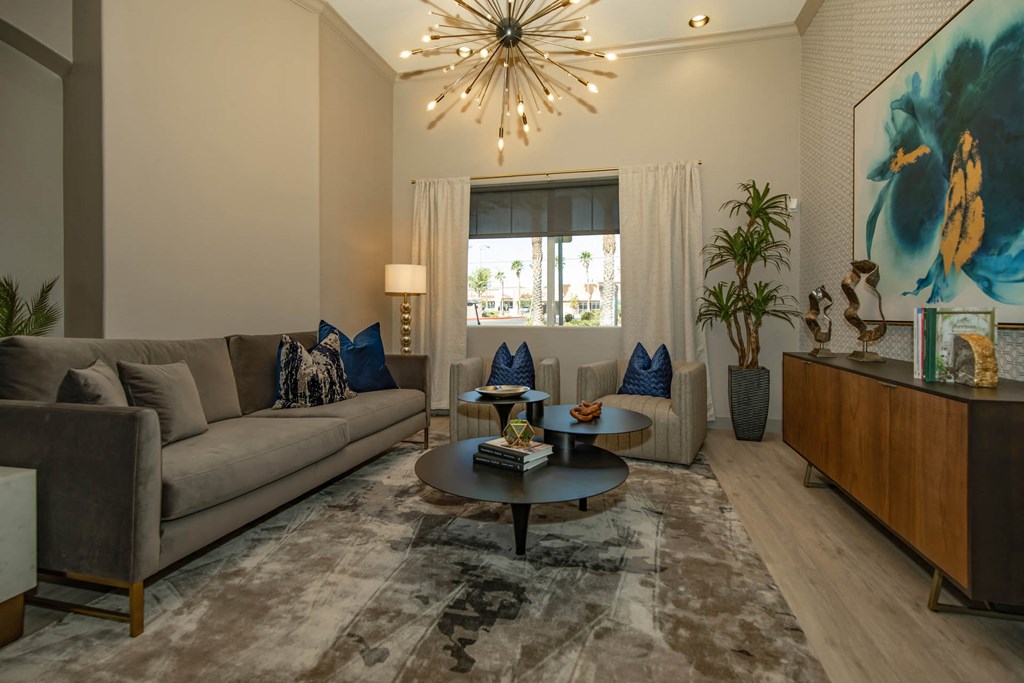 Living Space Plenty Of Natural Light at The Covington by Picerne, Las Vegas, NV