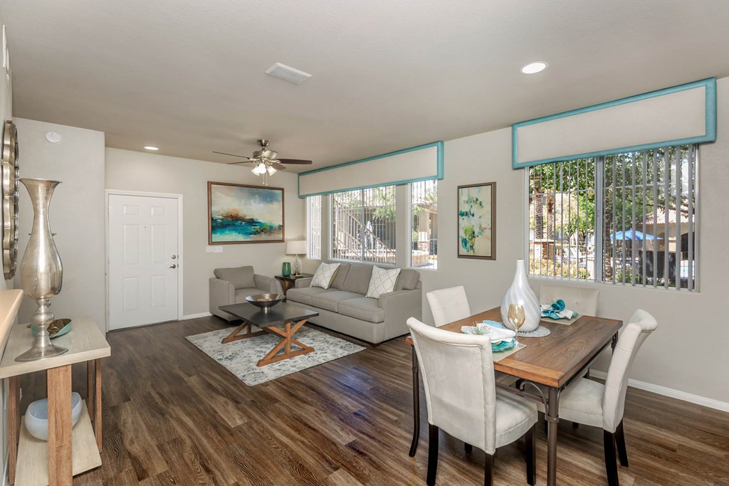 Dining table chair decor at The Covington by Picerne, Nevada