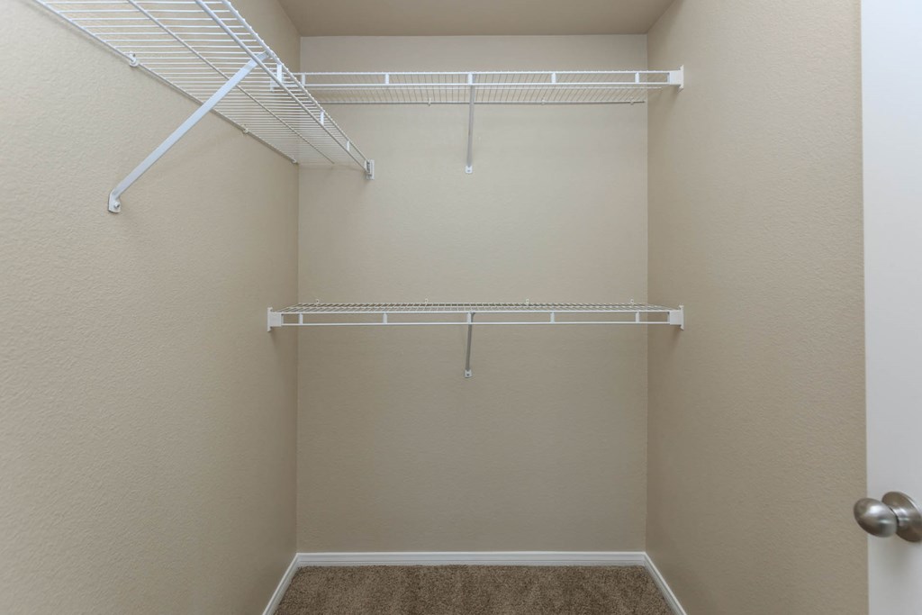 closet interior at The Covington by Picerne, Las Vegas, NV