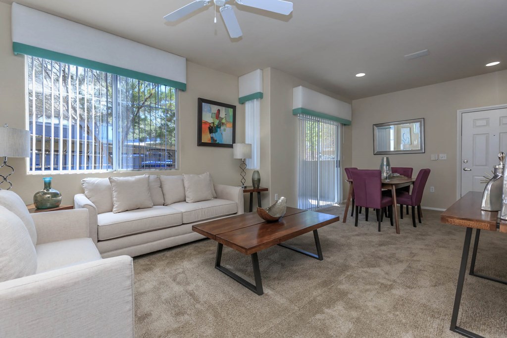 wooden center table at The Covington by Picerne, Nevada, 89139