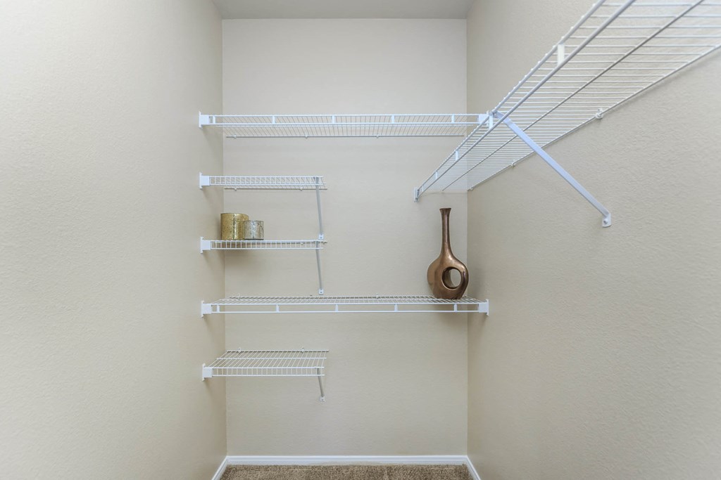 Closet white color at The Covington by Picerne, Las Vegas, Nevada