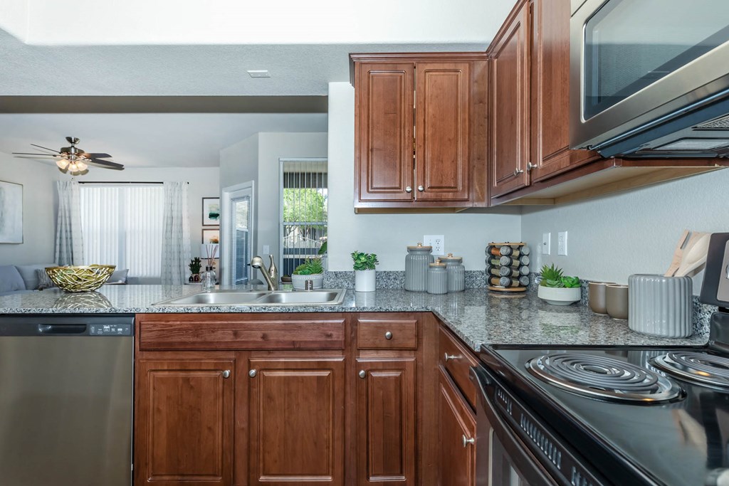 Wooden cabinets at The Equestrian by Picerne, Nevada, 89052