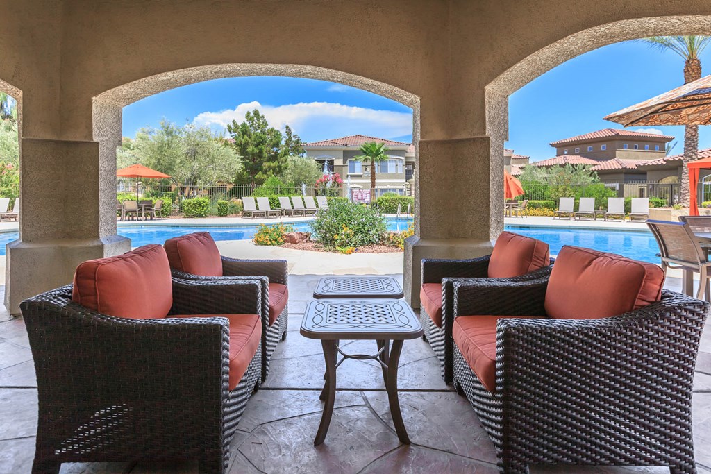 outdoor seating at The Fairways by Picerne, Nevada, 89141