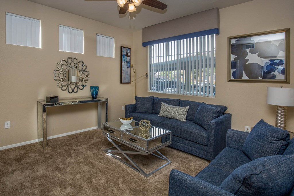 Living room decor2at The Fairways by Picerne, Las Vegas, NV